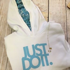 Nike Kids White Sweatshirt